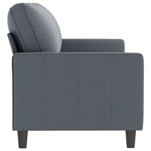 3-Sitzer Sofa Dunkelgrau Samt 180 cm