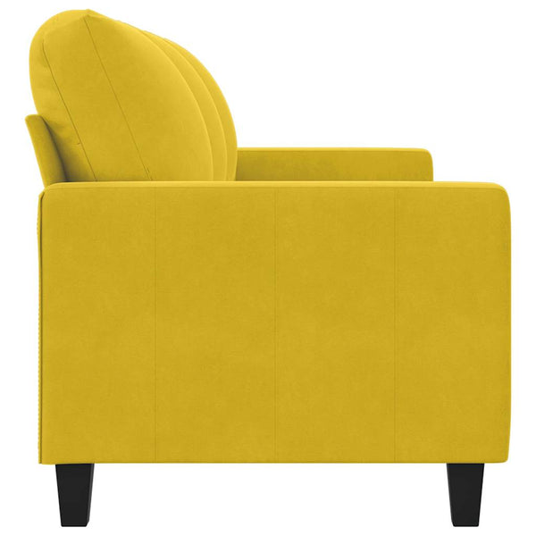 3-Sitzer Sofa Gelb Samt 180cm