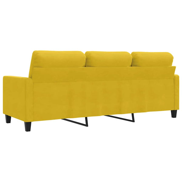 3-Sitzer Sofa Gelb Samt 180cm