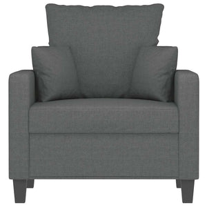vidaXL Fauteuil gris foncé 60 cm Tissu