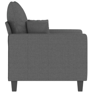 vidaXL Fauteuil gris foncé 60 cm Tissu