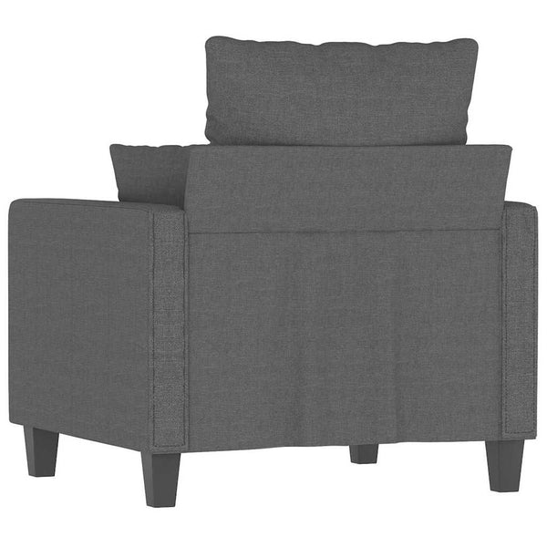 vidaXL Fauteuil gris foncé 60 cm Tissu