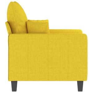 Hellgelber Stoff Sessel, 60 cm