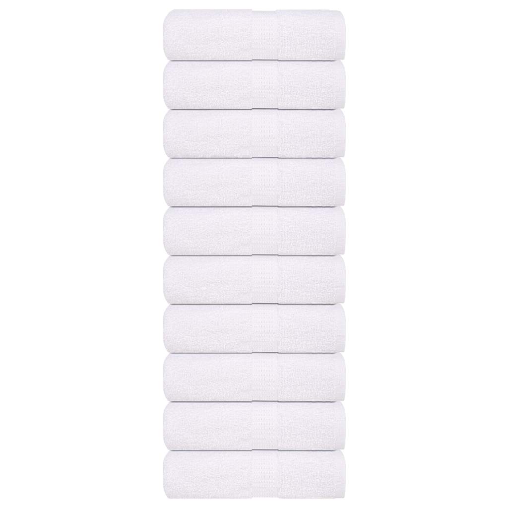 Gästetücher FROGN 10 Stk. Weiß 30x50 cm 360 g/m²