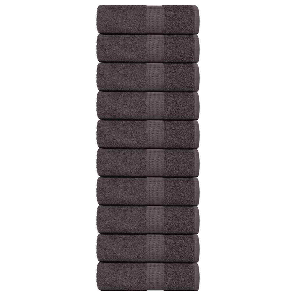 Gästetücher FROGN 10 Stk. Anthrazit 30x50 cm 360 g/m²
