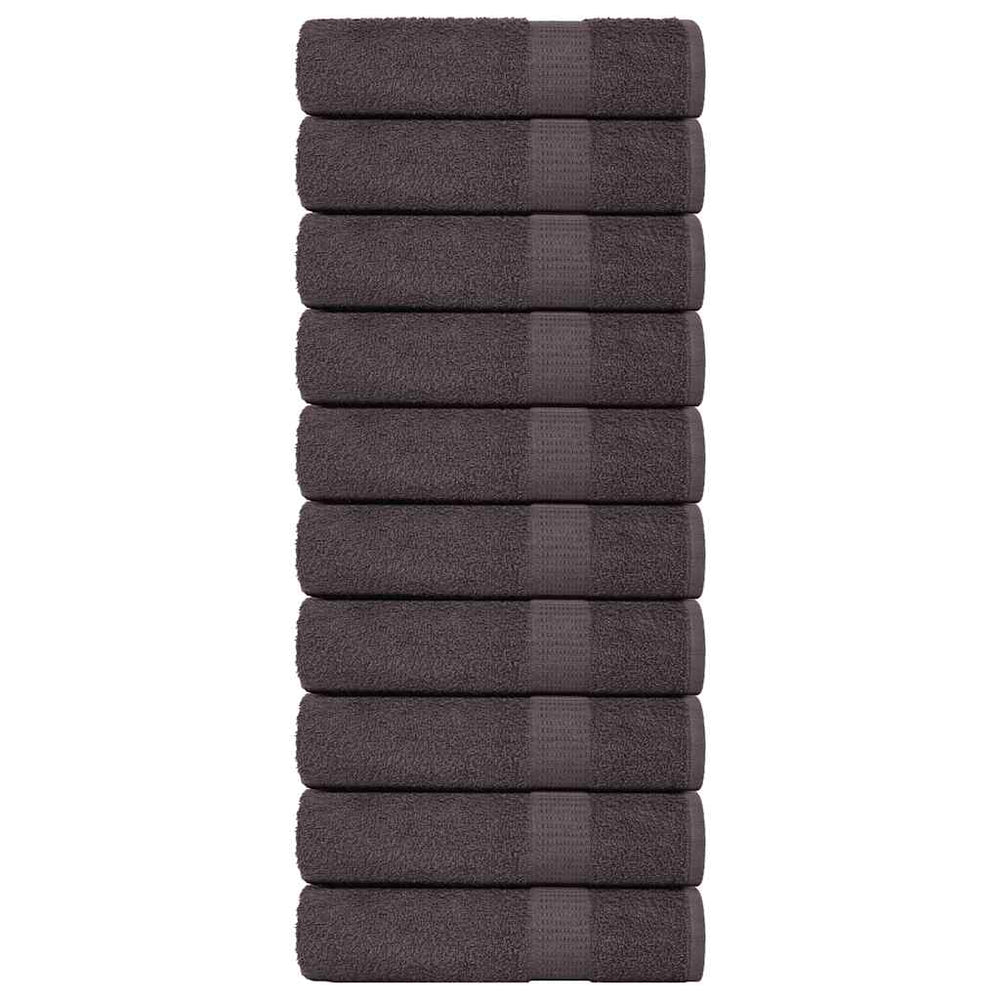Badetücher FROGN 10 Stk. Anthrazit 100x150 cm 360 g/m²
