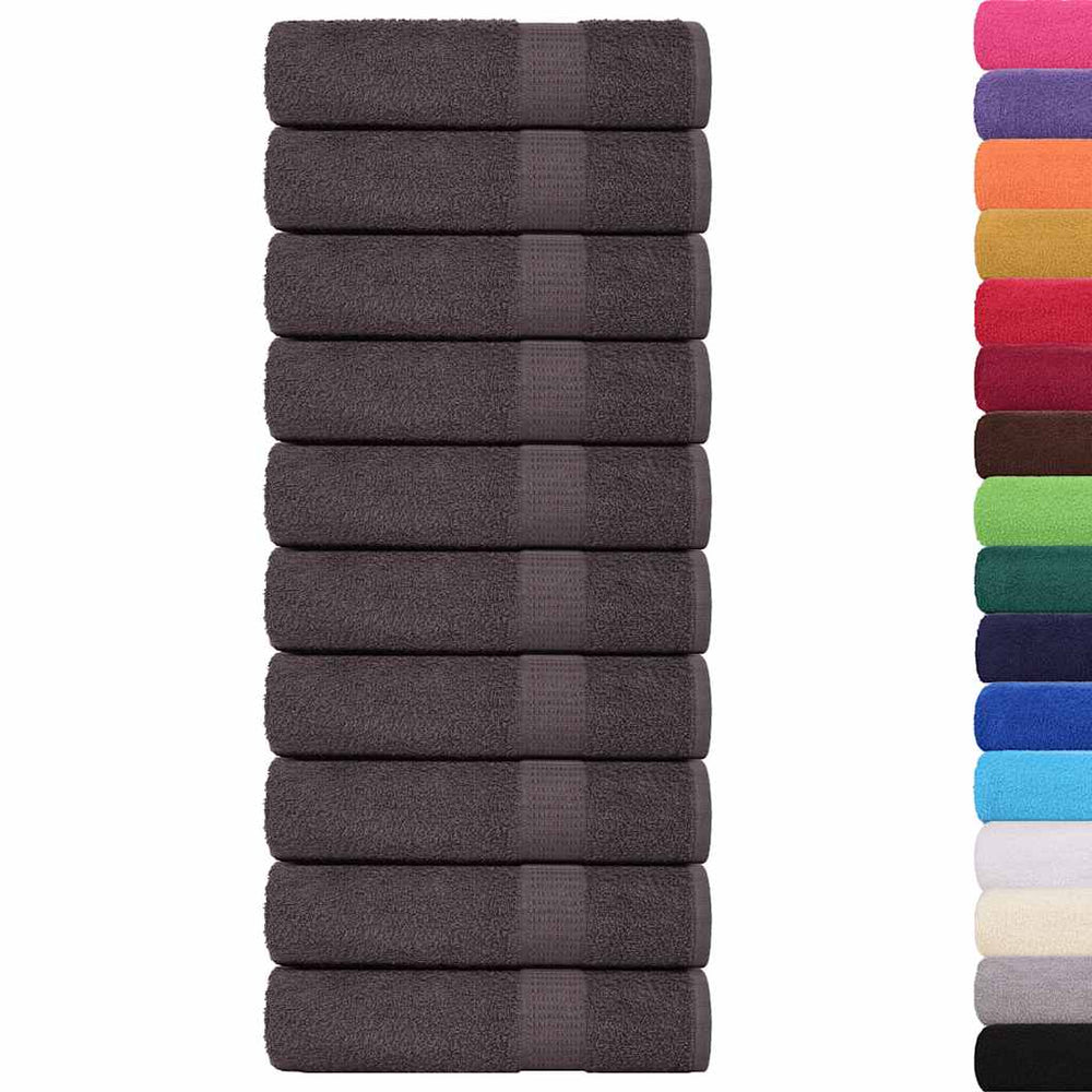 Badetücher FROGN 10 Stk. Anthrazit 100x150 cm 360 g/m²