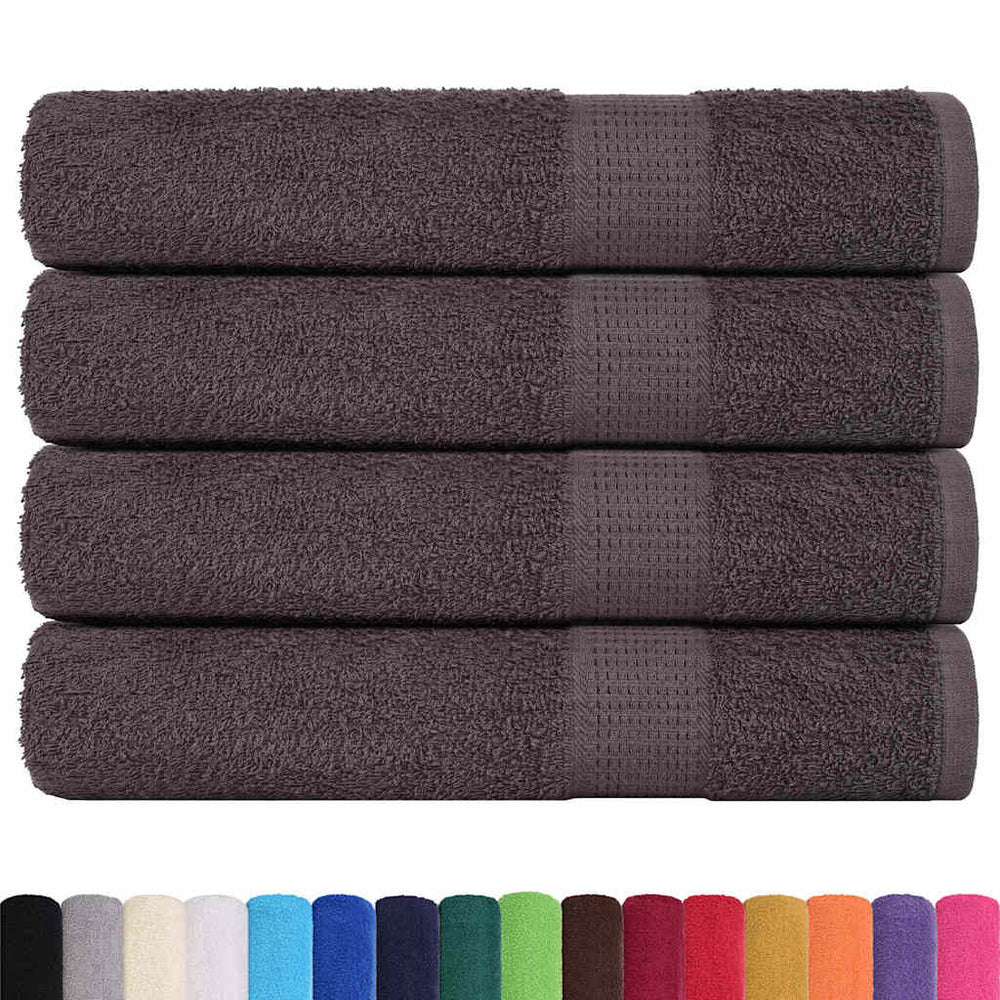 Saunatücher FROGN 4 Stk. Anthrazit 80x200 cm 360 g/m²