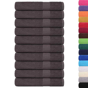 Saunatücher FROGN 10 Stk. Anthrazit 80x200 cm 360 g/m²