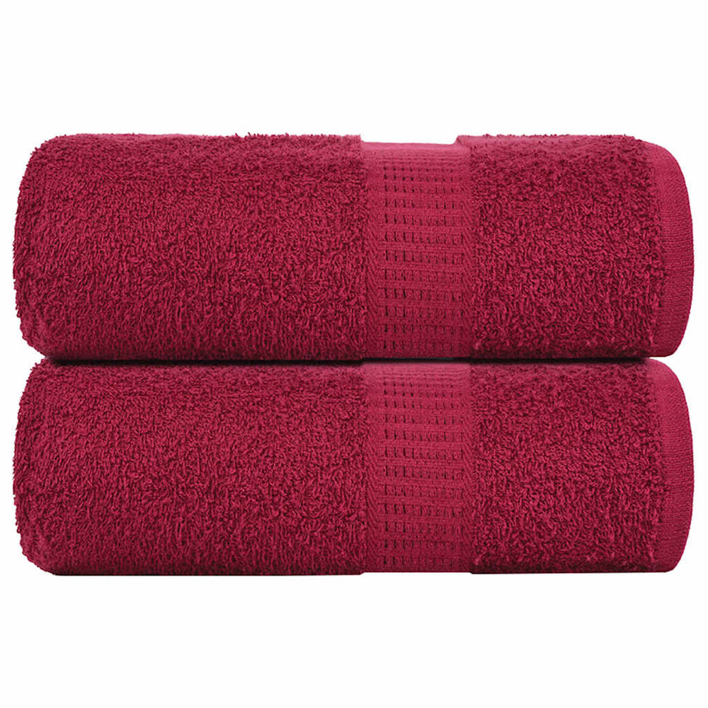 Waschtücher FROGN 2 Stk. Bordeaux 30x30 cm 360 g/m²