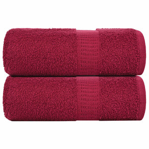 Waschtücher FROGN 2 Stk. Bordeaux 30x30 cm 360 g/m²