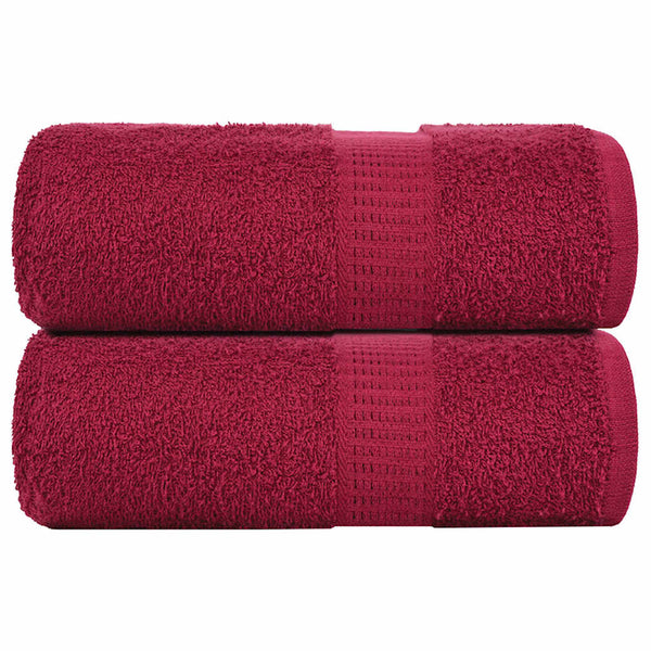 Waschtücher FROGN 2 Stk. Bordeaux 30x30 cm 360 g/m²