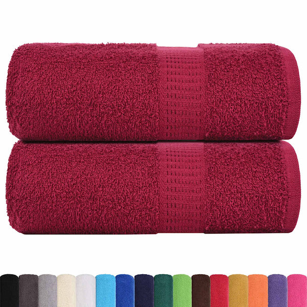 Waschtücher FROGN 2 Stk. Bordeaux 30x30 cm 360 g/m²