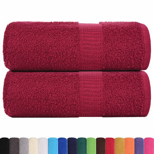 Gästetücher FROGN 2 Stk. Bordeaux 30x50 cm 360 g/m²