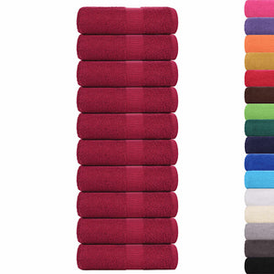 Gästetücher FROGN 10 Stk. Bordeaux 30x50 cm 360 g/m²