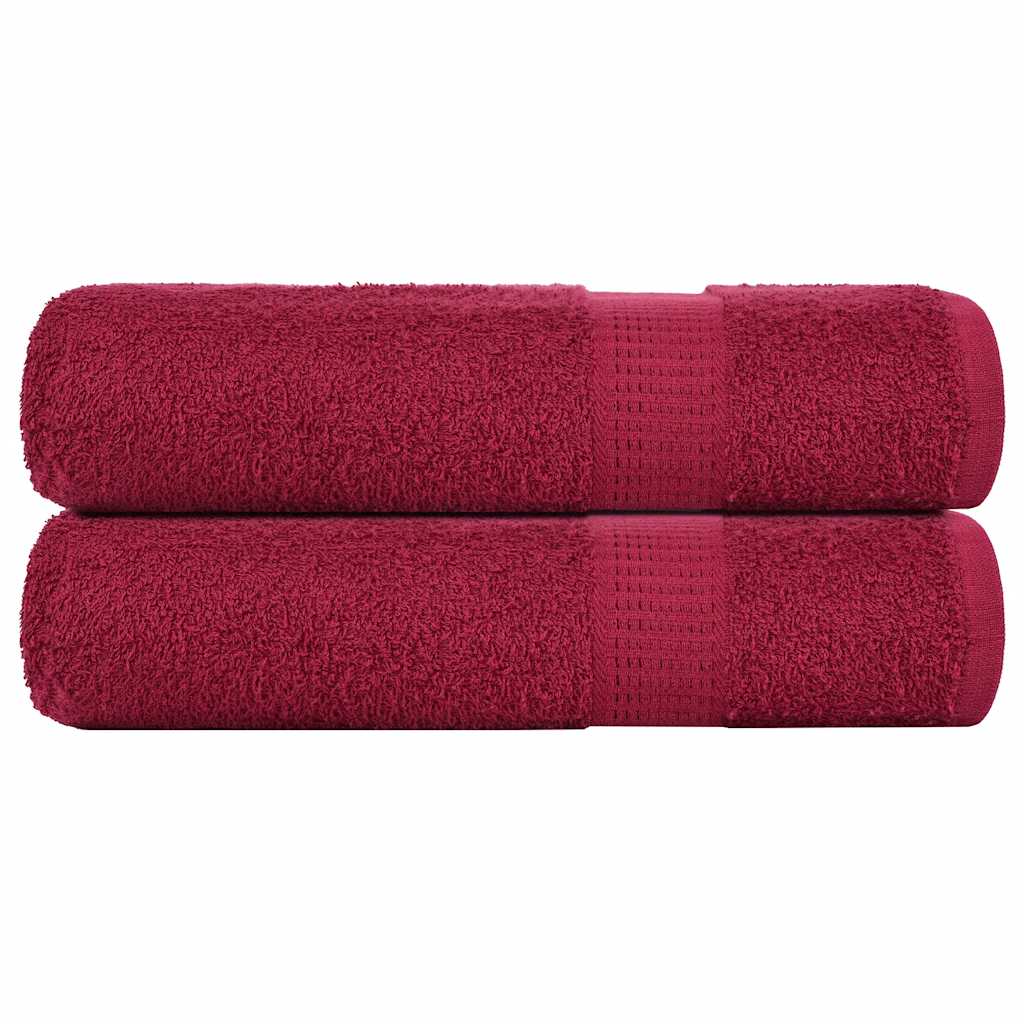 Handtücher FROGN 2 Stk. Bordeaux 50x100 cm 360 g/m²