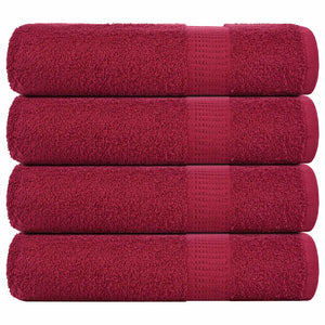 Handtücher FROGN 4 Stk. Bordeaux 50x100 cm 360 g/m²