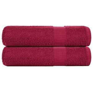 Duschtücher FROGN 2 Stk. Bordeaux 70x140 cm 360 g/qm