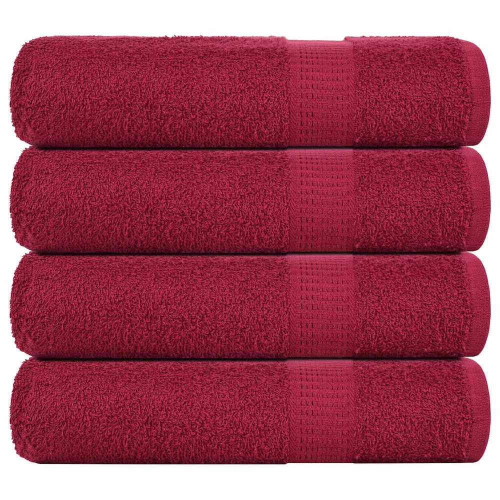 Duschtücher FROGN 4 Stk. Bordeaux 70x140 cm 360 g/qm