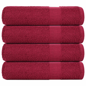 Duschtücher FROGN 4 Stk. Bordeaux 70x140 cm 360 g/qm