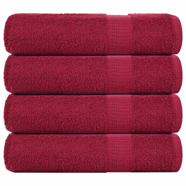 Duschtücher FROGN 4 Stk. Bordeaux 70x140 cm 360 g/qm