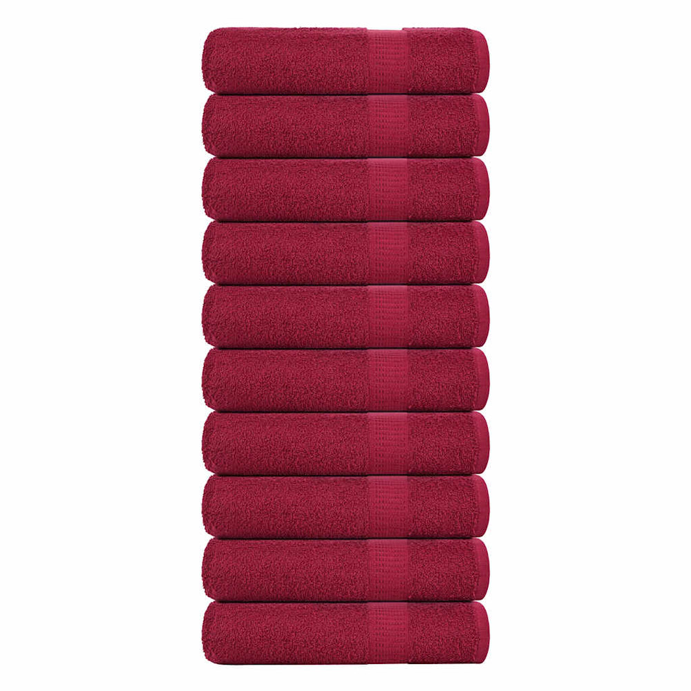 Duschtücher FROGN 10 Stk. Bordeaux 70x140 cm 360 g/qm
