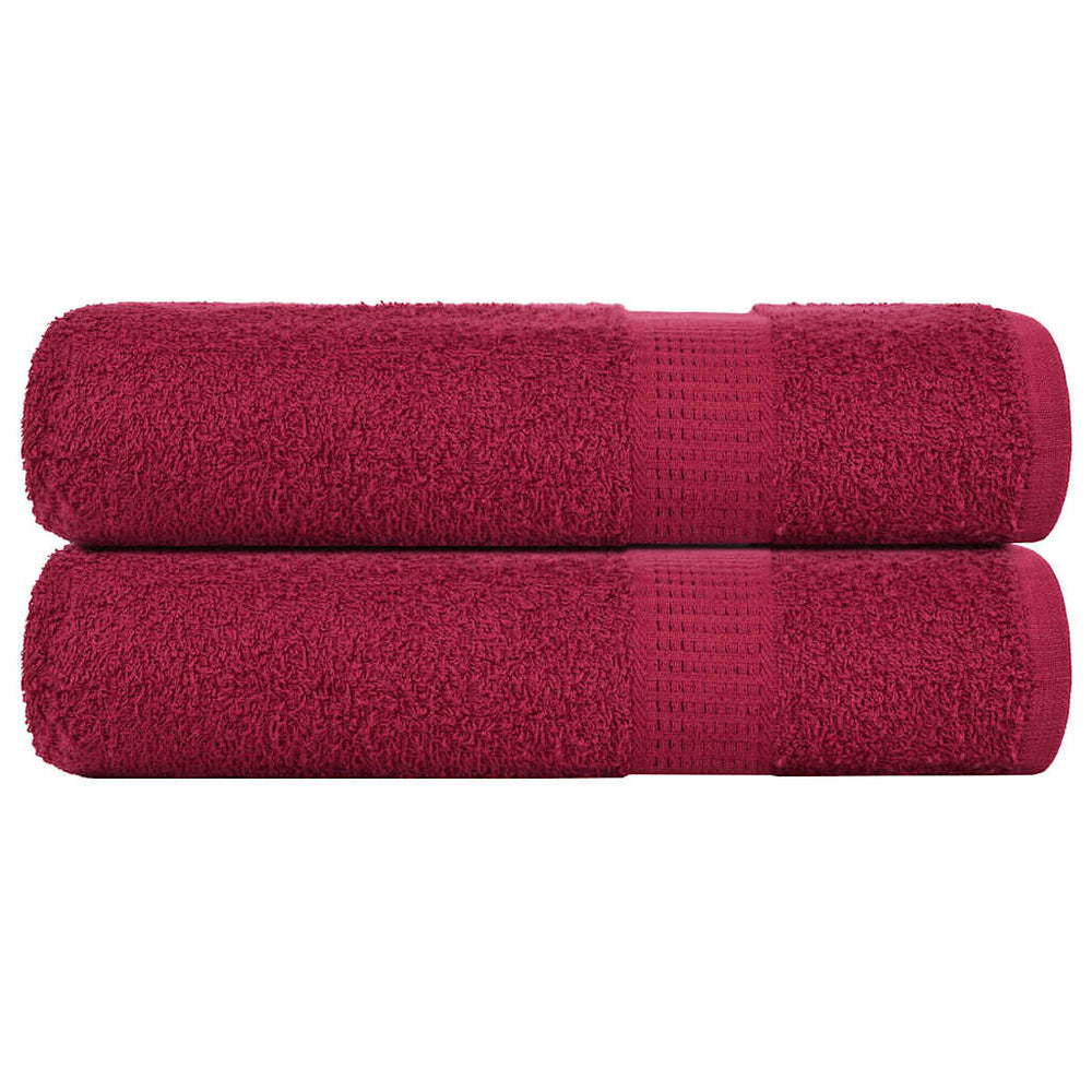 Badetücher FROGN 2 Stk. Bordeaux 100x150 cm 360 g/m²
