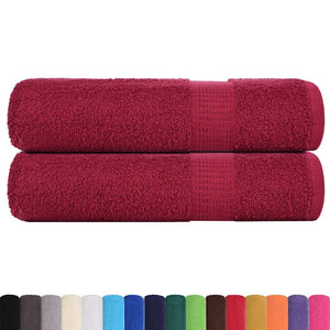 Badetücher FROGN 2 Stk. Bordeaux 100x150 cm 360 g/m²