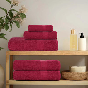 Badetücher FROGN 4 Stk. Bordeaux 100x150 cm 360 g/m²