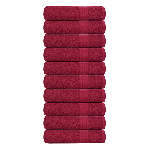 Badetücher FROGN 10 Stk. Bordeaux 100x150 cm 360 g/m²