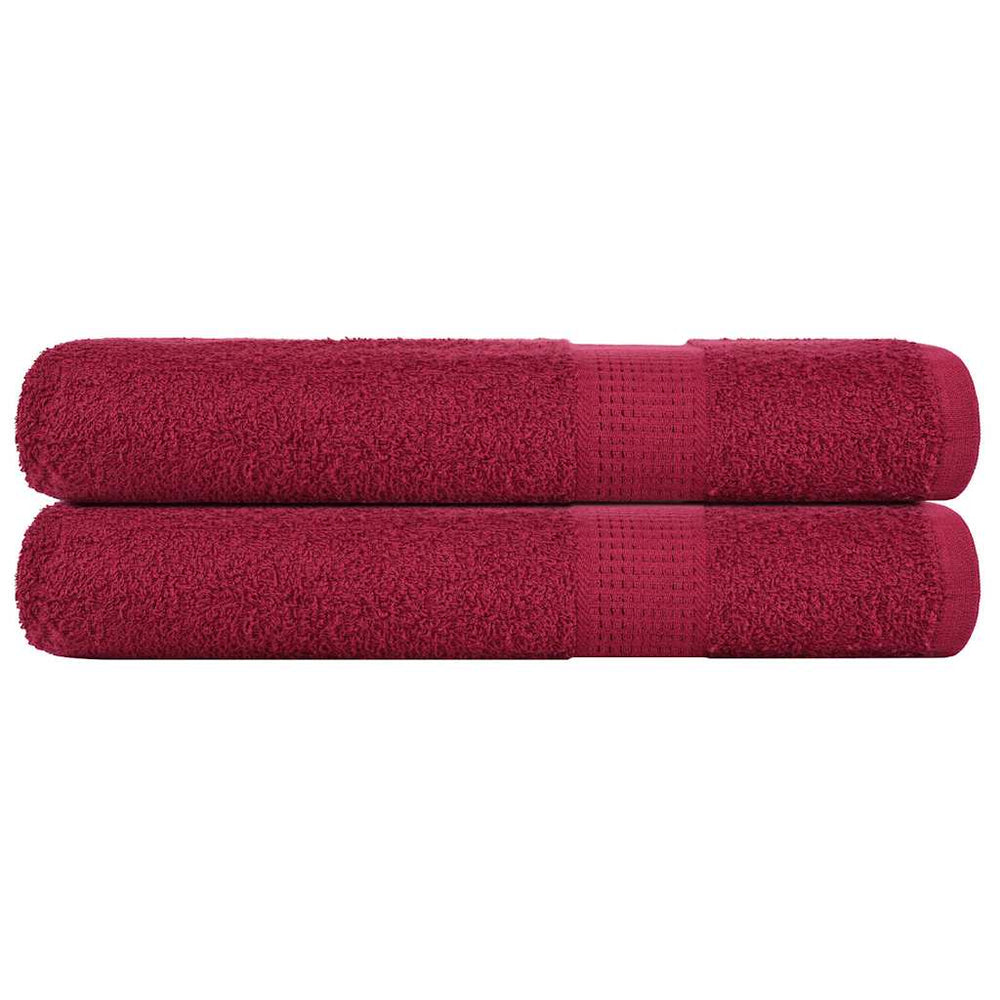 Saunatücher FROGN 2 Stk. Bordeaux 80x200 cm 360 g/m²