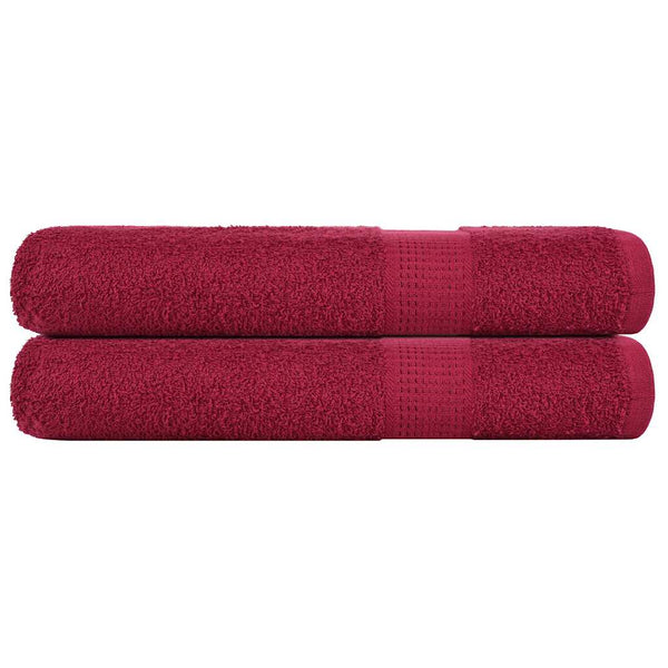 Saunatücher FROGN 2 Stk. Bordeaux 80x200 cm 360 g/m²