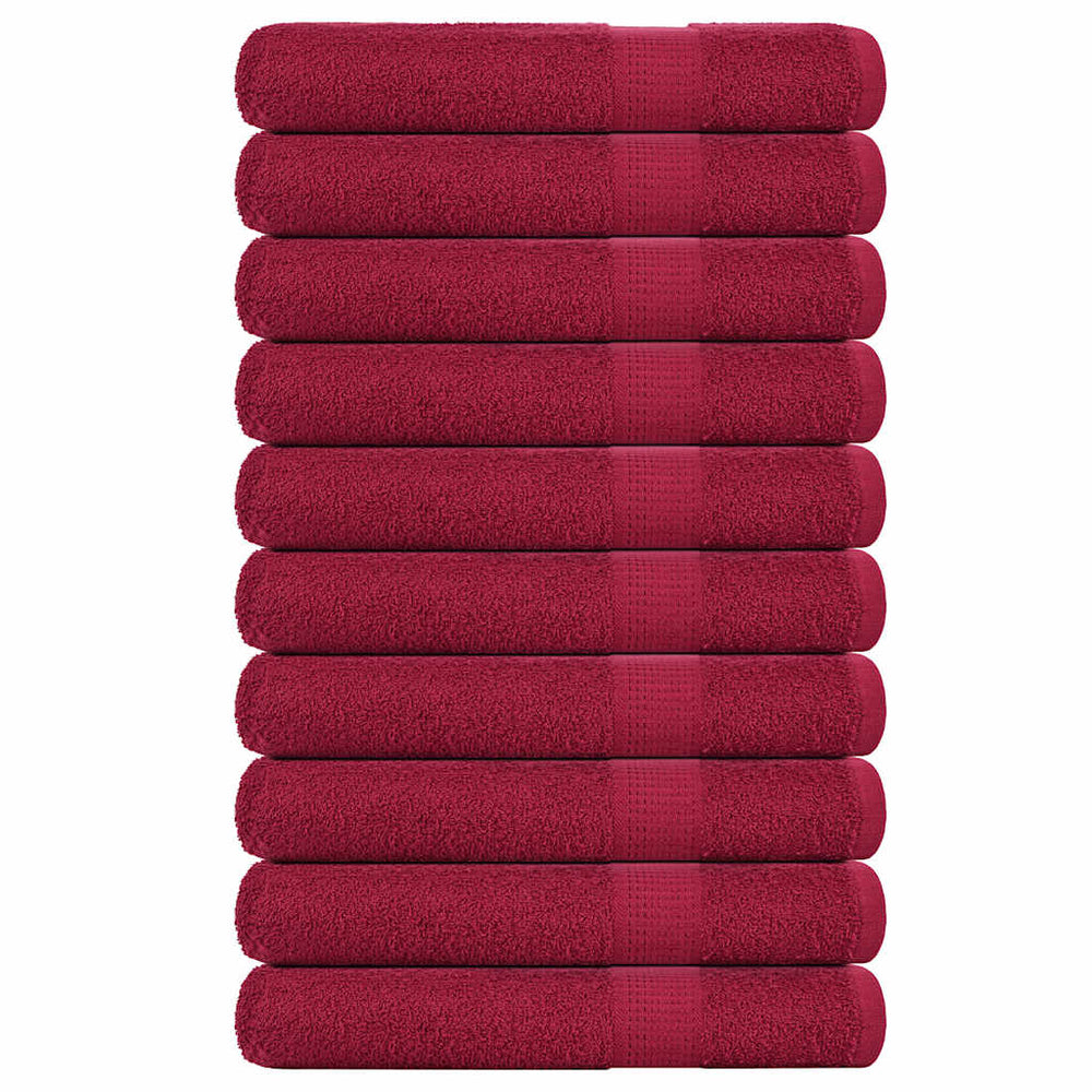 Saunatücher FROGN 10 Stk. Bordeaux 80x200 cm 360 g/m²