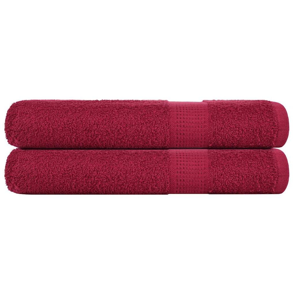 Handtücher FROGN 2 Stk. Bordeaux 100x200 cm 360 g/m²
