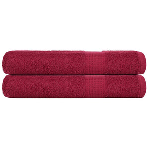 Handtücher FROGN 2 Stk. Bordeaux 100x200 cm 360 g/m²