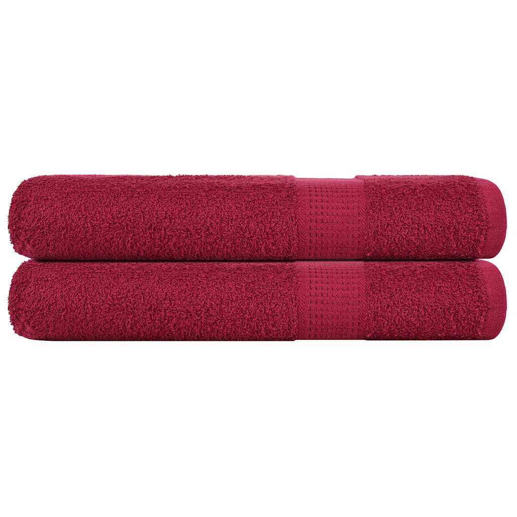 Handtücher FROGN 2 Stk. Bordeaux 100x200 cm 360 g/m²