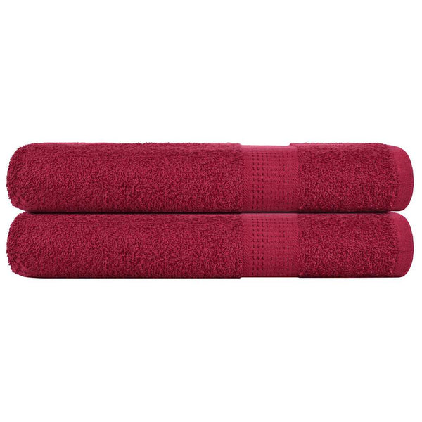 Handtücher FROGN 2 Stk. Bordeaux 100x200 cm 360 g/m²