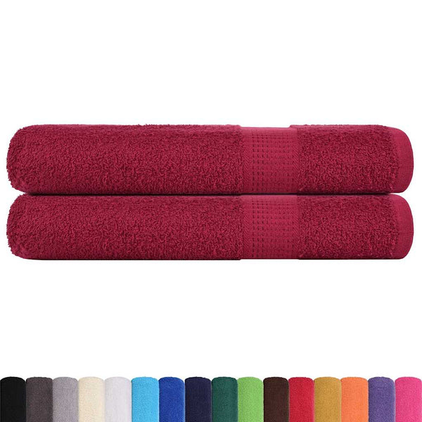 Handtücher FROGN 2 Stk. Bordeaux 100x200 cm 360 g/m²