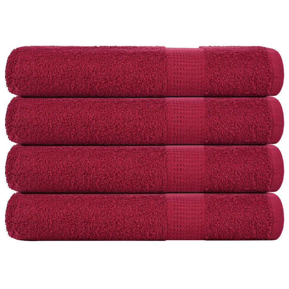 Handtücher FROGN 4 Stk. Bordeaux 100x200 cm 360 g/m²