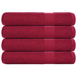 Handtücher FROGN 4 Stk. Bordeaux 100x200 cm 360 g/m²