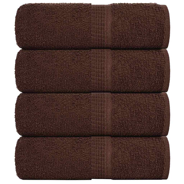 Waschtücher FROGN 4 Stk. Braun 30x30 cm 360 g/m²