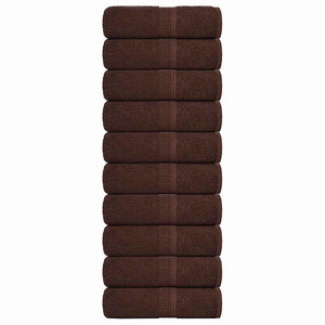 Waschtücher FROGN 10 Stk. Braun 30x30 cm 360 g/m²