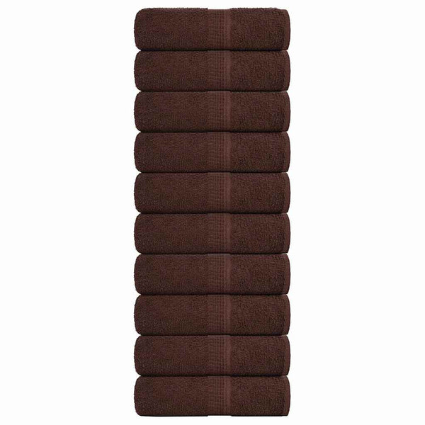 Waschtücher FROGN 10 Stk. Braun 30x30 cm 360 g/m²