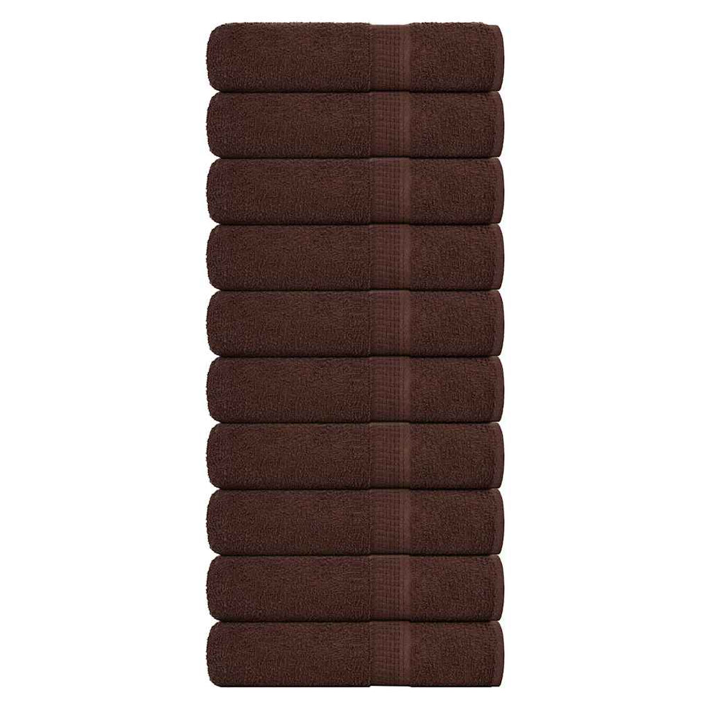 Duschtücher FROGN 10 Stk. Braun 70x140 cm 360 g/m²