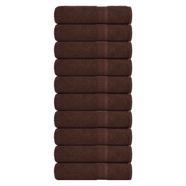 Duschtücher FROGN 10 Stk. Braun 70x140 cm 360 g/m²