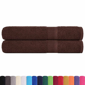 Saunatücher FROGN 2 Stk. Braun 80x200 cm 360 g/m²