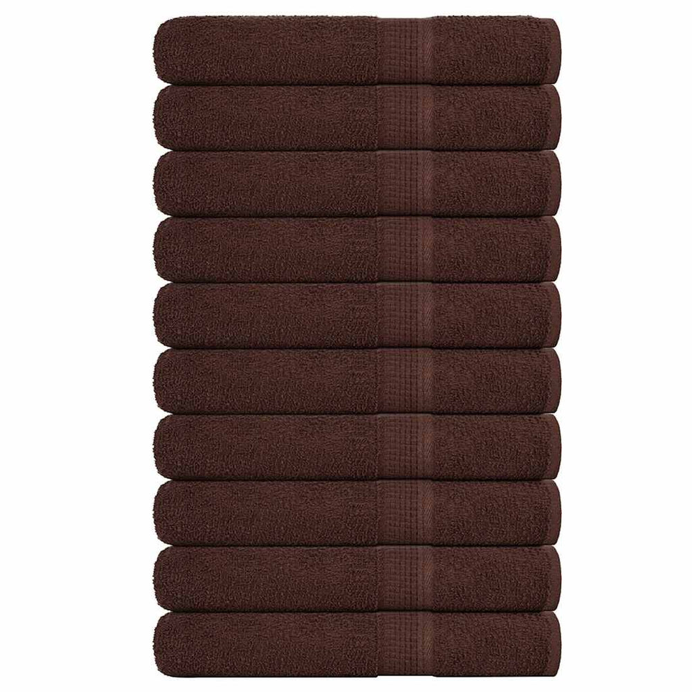 Saunatücher FROGN 10 Stk. Braun 80x200 cm 360 g/m²