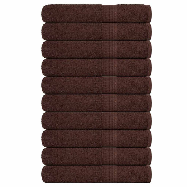 Saunatücher FROGN 10 Stk. Braun 80x200 cm 360 g/m²
