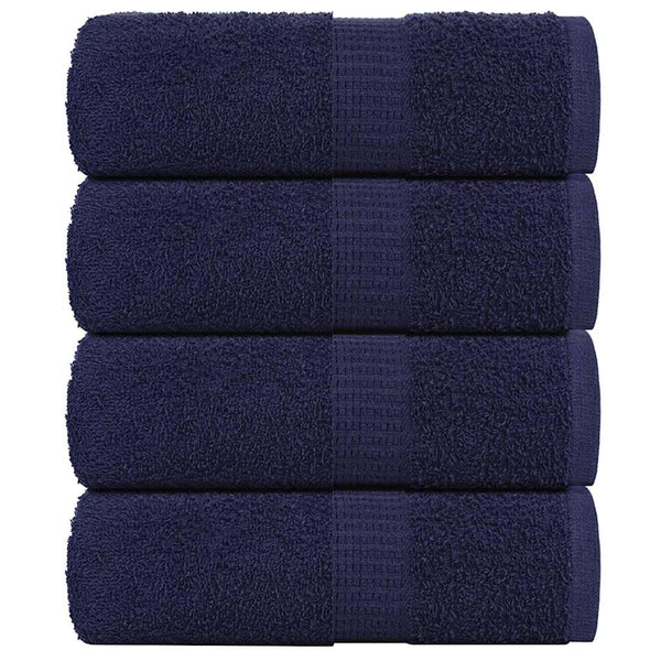 Gästetücher FROGN 4 Stk. Marineblau 30x50 cm 360 g/m²