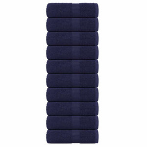 Gästetücher FROGN 10 Stk. Marineblau 30x50 cm 360 g/m²